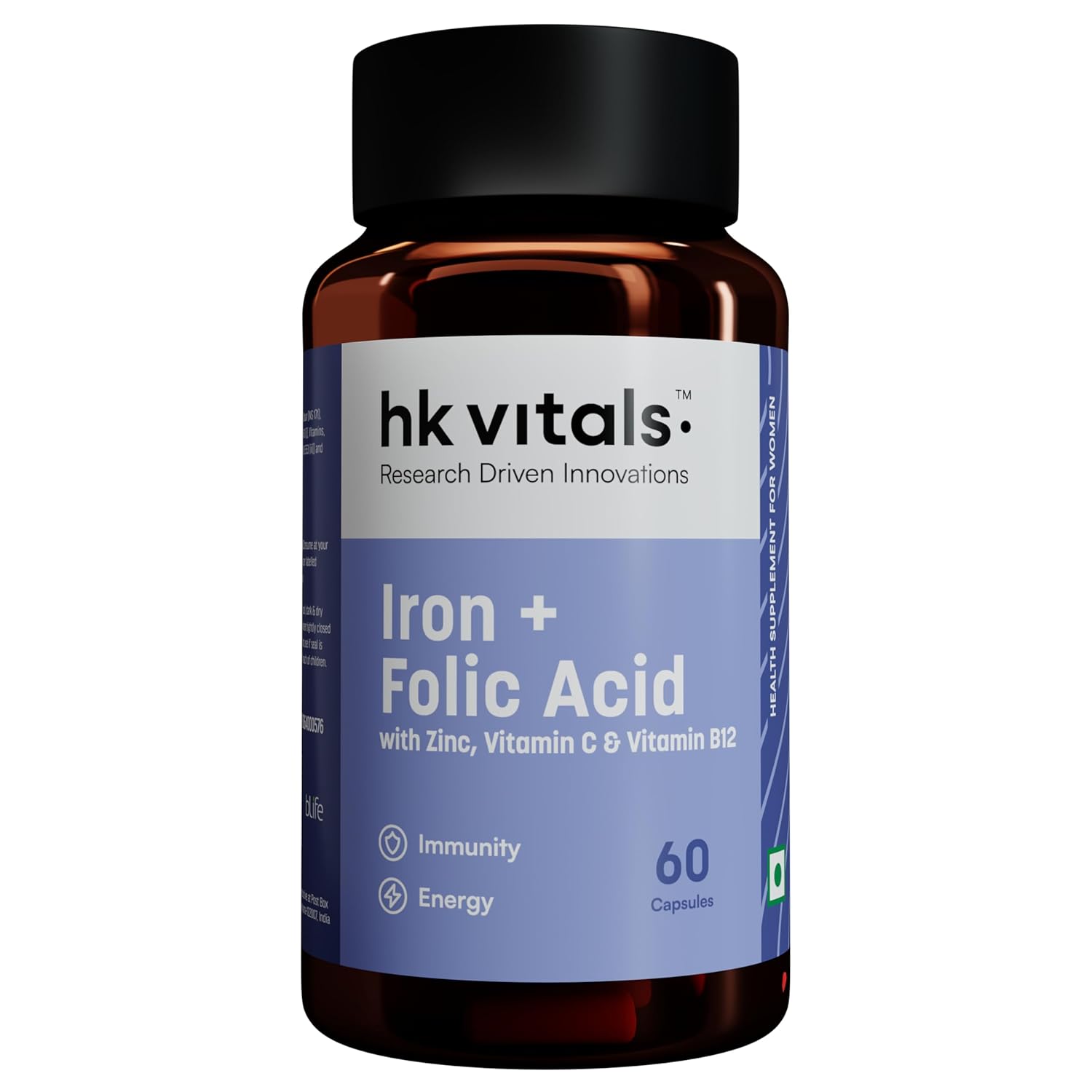 HK Vitals Iron and Folic Acid Capsules - Distacart