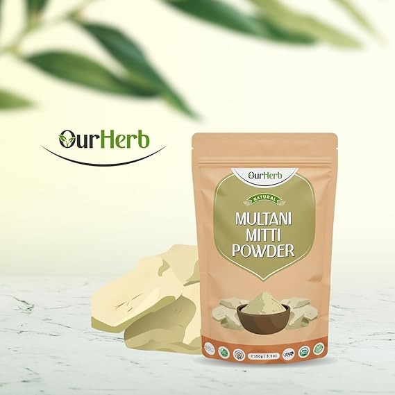 OurHerb Multani Mitti Powder For Skin & Hair - Distacart