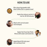Thumbnail for Indus Valley Natural Damage Free Men Mustache & Beard Color for Gray Hair Black - Distacart