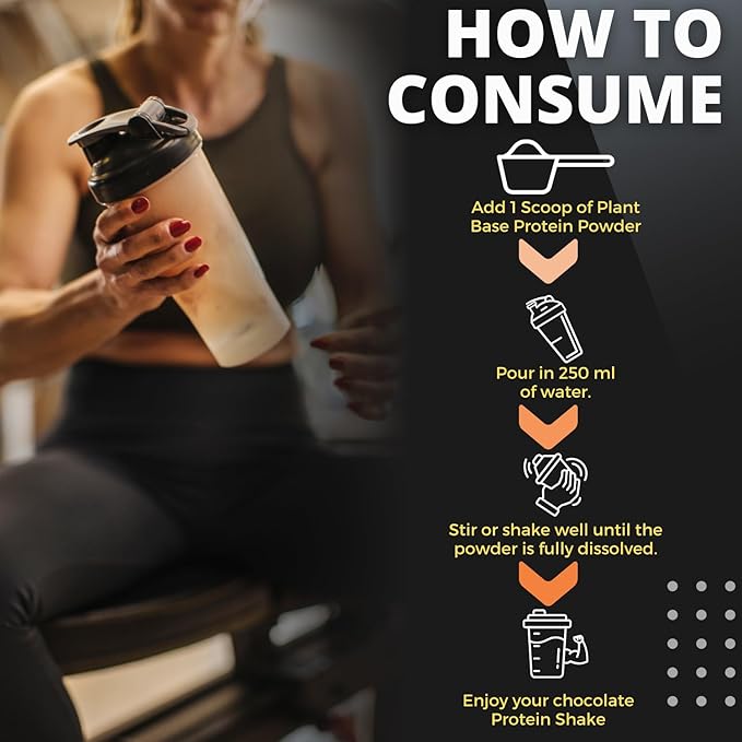BOOSTIQ Vegan Plant Protein Powder - Chocolate Flavour - Distacart