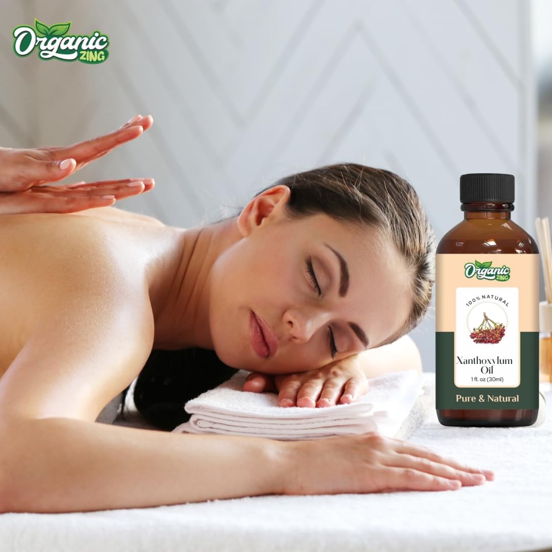 Organic Zing Xanthoxylum (Zanthoxylum) Oil | Pure & Natural Steam Distilled Essential Oil for Aroma, Diffusers & Massage - Distacart
