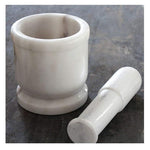Thumbnail for Jaipur Ace Natural White Marble Mortar and Pestle Set-4x4 Inches (White) - Dista
