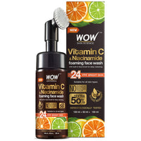 Thumbnail for Wow Skin Science Brightening Vitamin C Foaming Face Wash - (With Built-in Face Brush) - Distacart