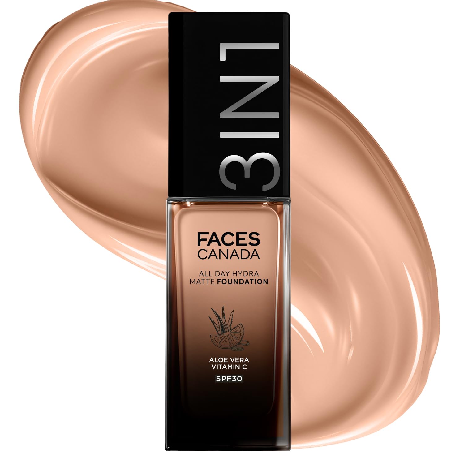 Faces Canada All Day Hydra Matte Foundation-Golden Beige 032 - Distacart