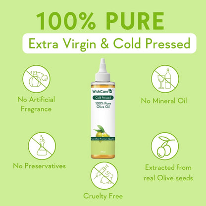 WishCare 100% Pure Premium Cold Pressed Olive Oil - Distacart