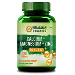 Thumbnail for Himalayan Organics Plant Based Calcium + Magnesium + Zinc, D3+K2 Vegetarian Capsules - Distacart