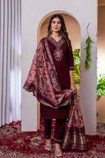 Thumbnail for Pramukh Fab Wine Color Viscose Silk Kurta Set - Distacart