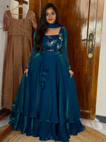 Thumbnail for Yash Enterprise Rama Fandy Silk Party Wear Embroidery Suit Set - Distacart
