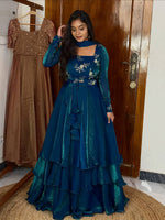Thumbnail for Yash Enterprise Rama Fandy Silk Party Wear Embroidery Suit Set - Distacart