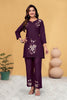 Pramukh Fab Plum Color Viscose Rayon Co-ord Set - Distacart