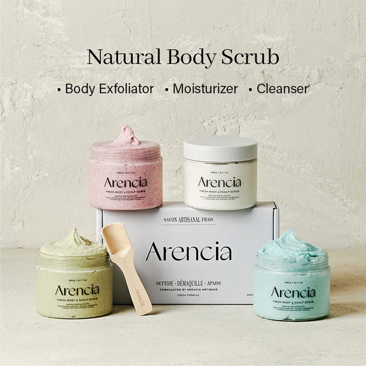 Arencia Geranium & Primrose Fresh Cloud Body & Scalp Scrub - Distacart