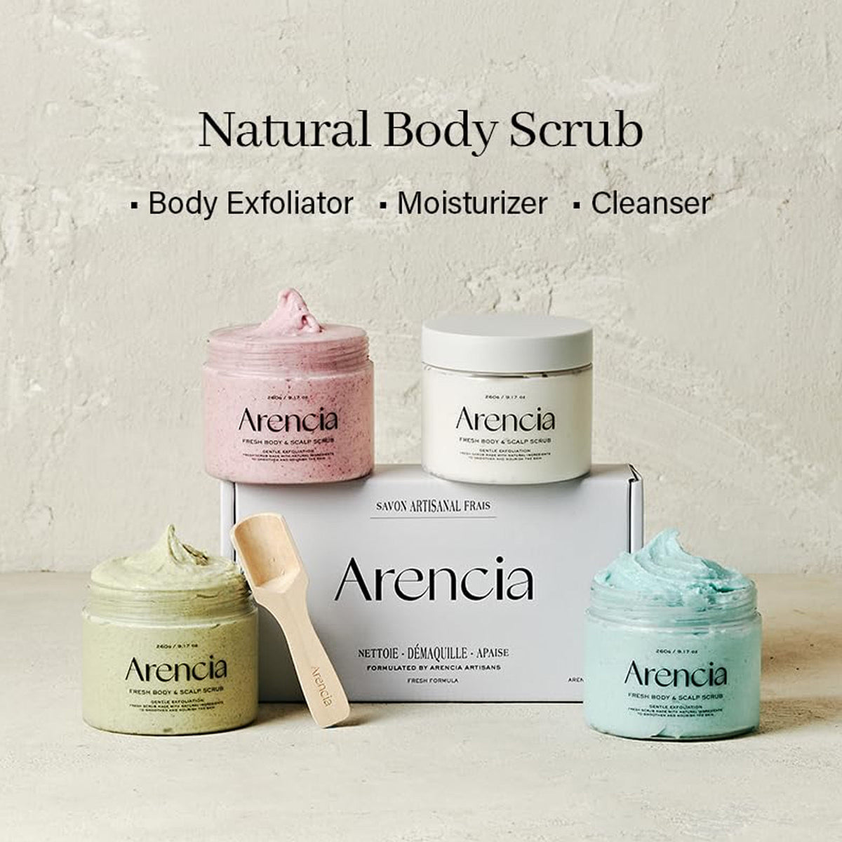 Arencia Black Tea & Yuzu Fresh Cloud Body & Scalp Scrub - Distacart