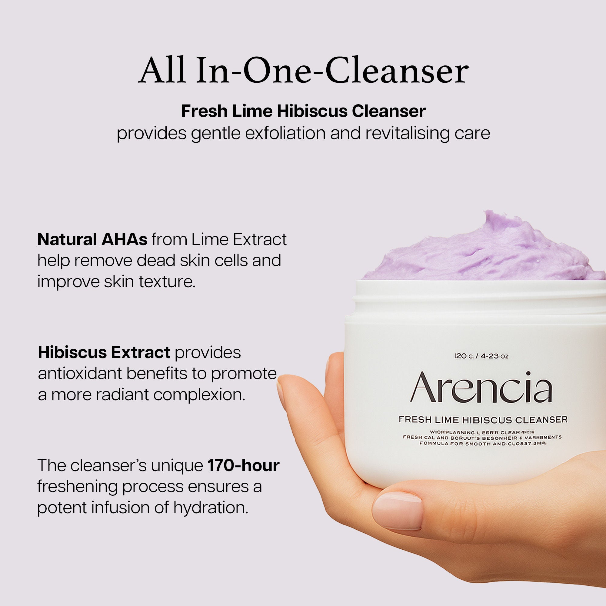 Arencia Fresh Lime Hibiscus Cleanser