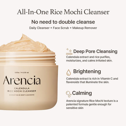 Arencia Calendula Rice Mochi Cleanser - Distacart