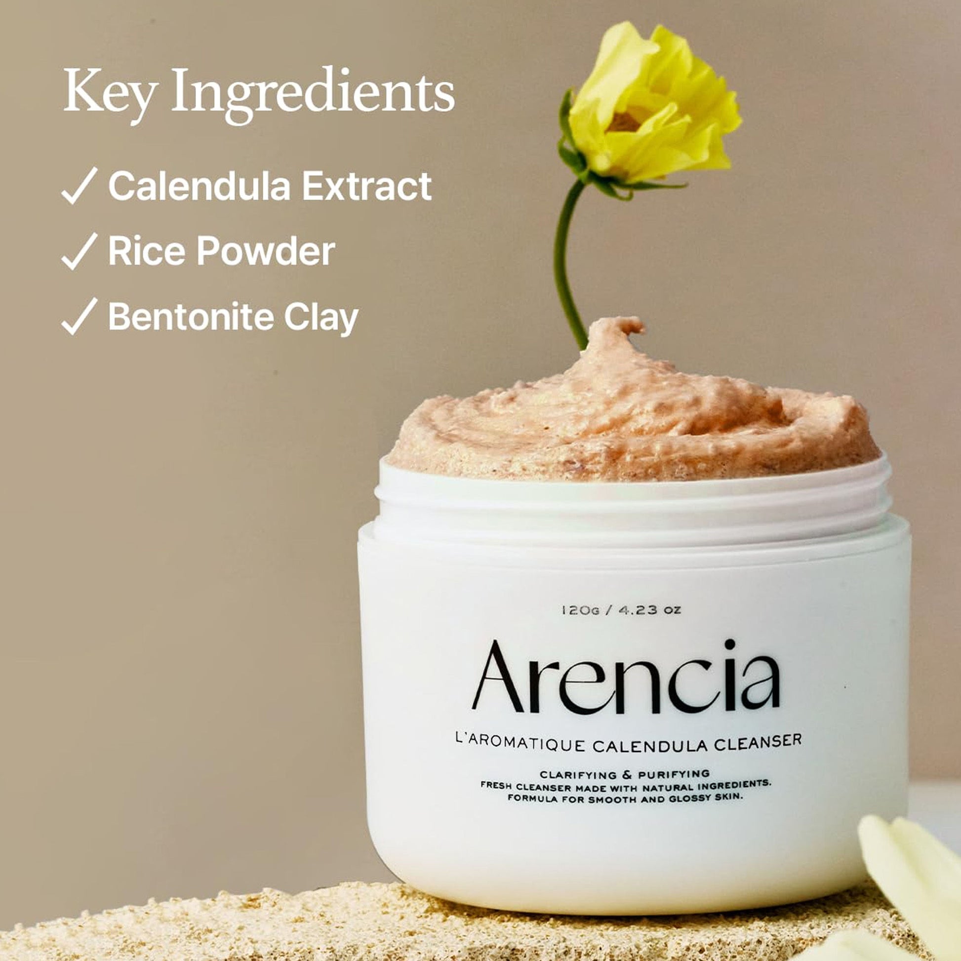 Arencia Calendula Rice Mochi Cleanser - Distacart