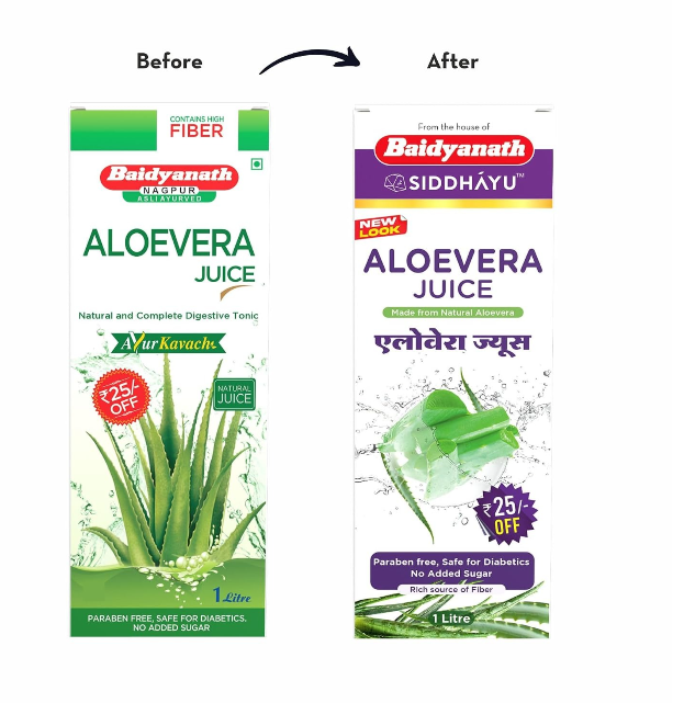 Baidyanath Aloe Vera Juice - 1 Ltr - Dista