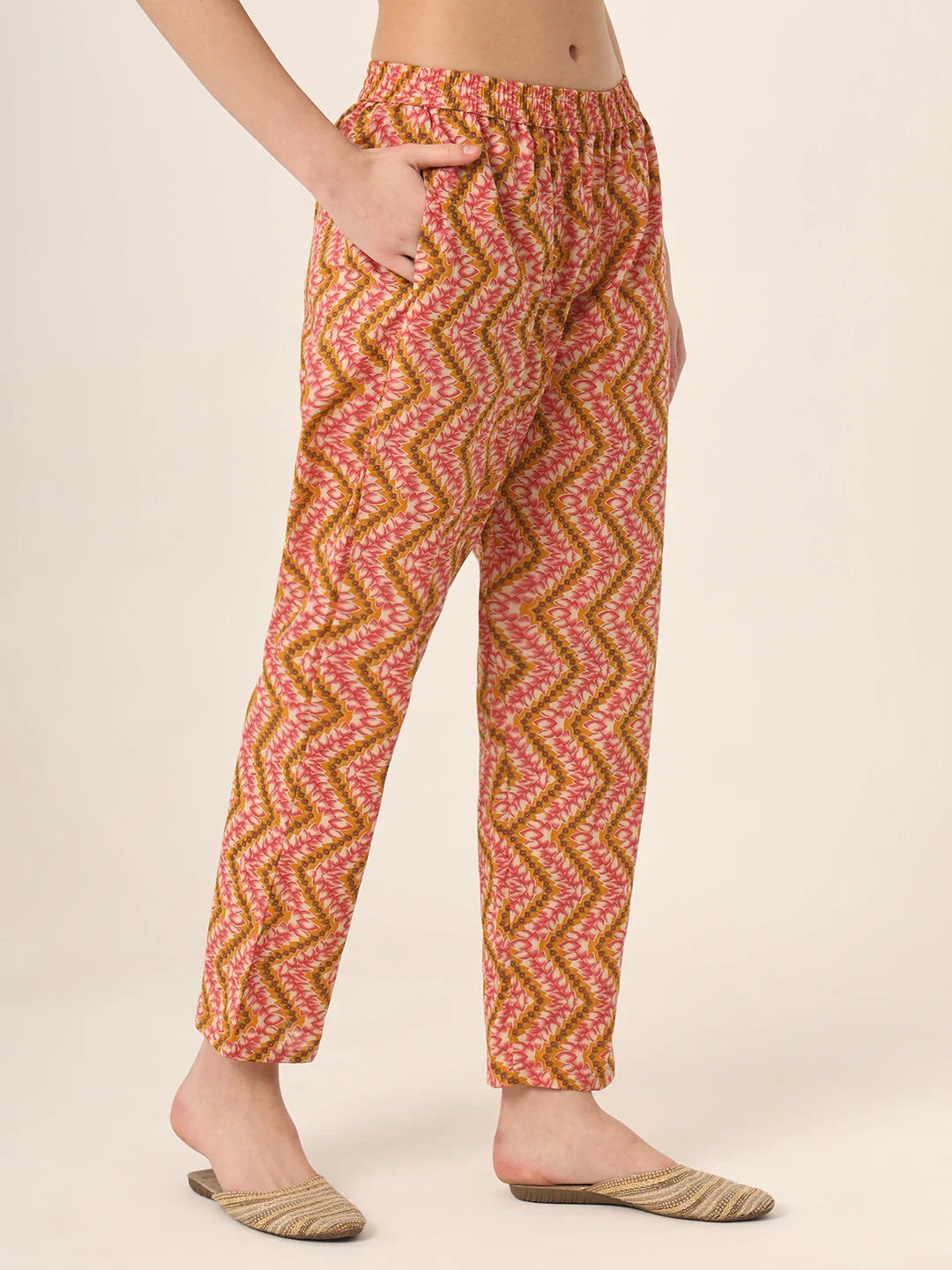 Yufta Mustard Pure Cotton Straight Kurta Pants Dupatta Set