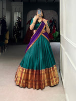 Thumbnail for Pramukh Fab Teal Color Narayan Pet Lehenga Choli