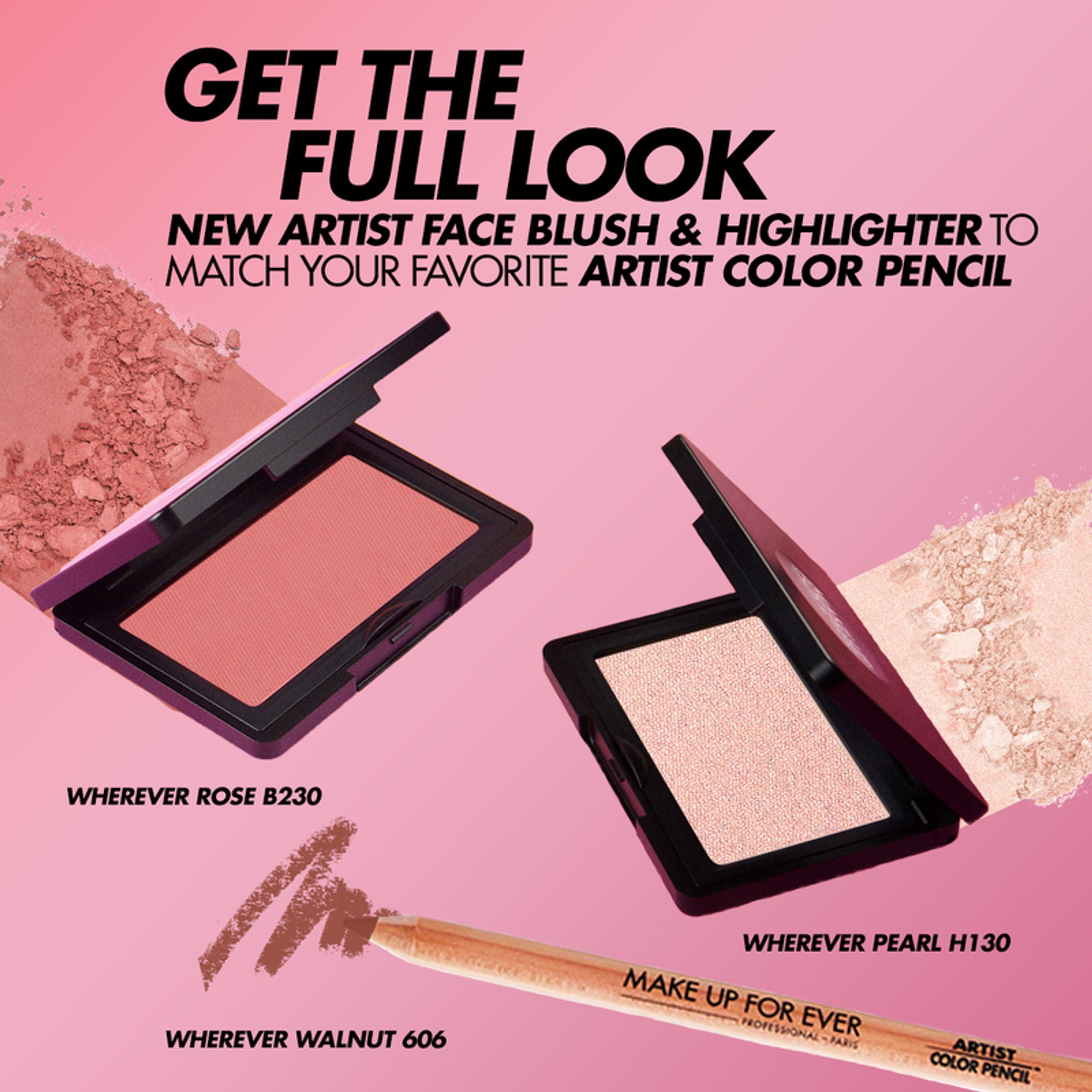 MAKE UP FOR EVER Artist Face Powder Highlighter - H130 Wherever Pearl - Distacart