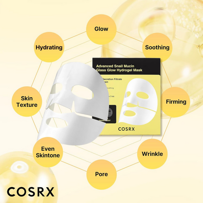 Cosrx Advanced Snail Mucin Glass Glow Hydrogel Mask - Distacart