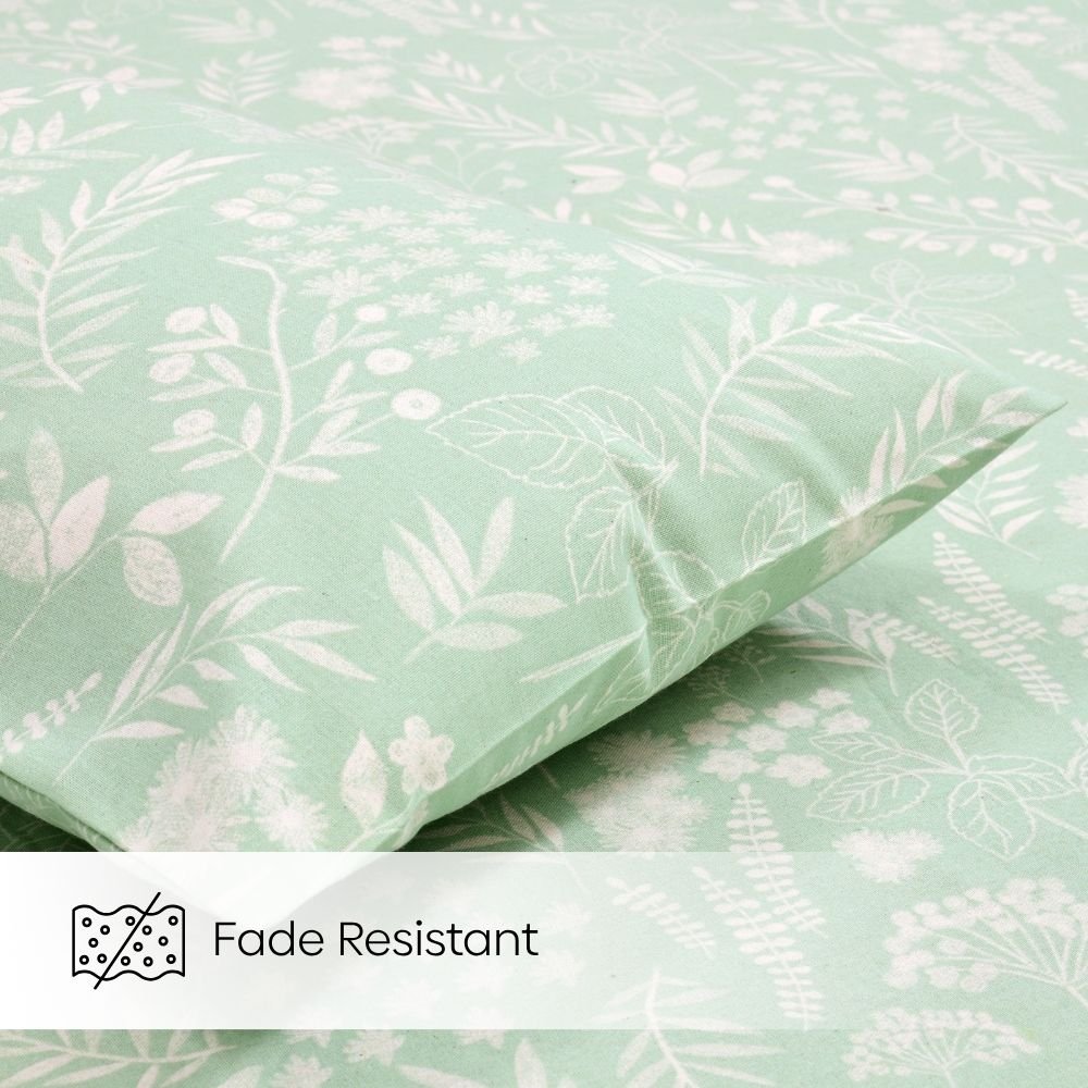 Haus & Kinder Silver Meadow Bloom Single Flat Size Bedsheet, 186 TC - Dista