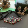 Tehzeeb Creations Women's Oxidised Multi Colour Meenakari Necklace Set - Distacart