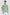 Xkind Teal Blue Abstract Printed Relaxed Fit Shirt