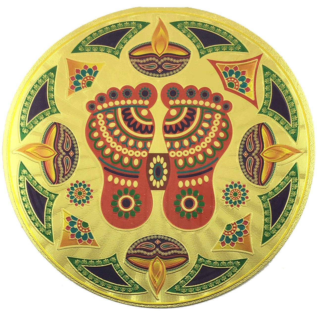 Stickerbazaar Micro Golden Embossing Rangoli Stickers - Distacart