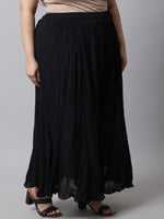 Thumbnail for TAG 7 Women Black Flared Ethnic Palazzos