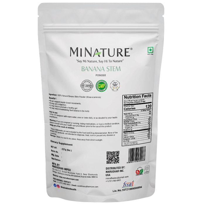 Minature Banana Stem Powder