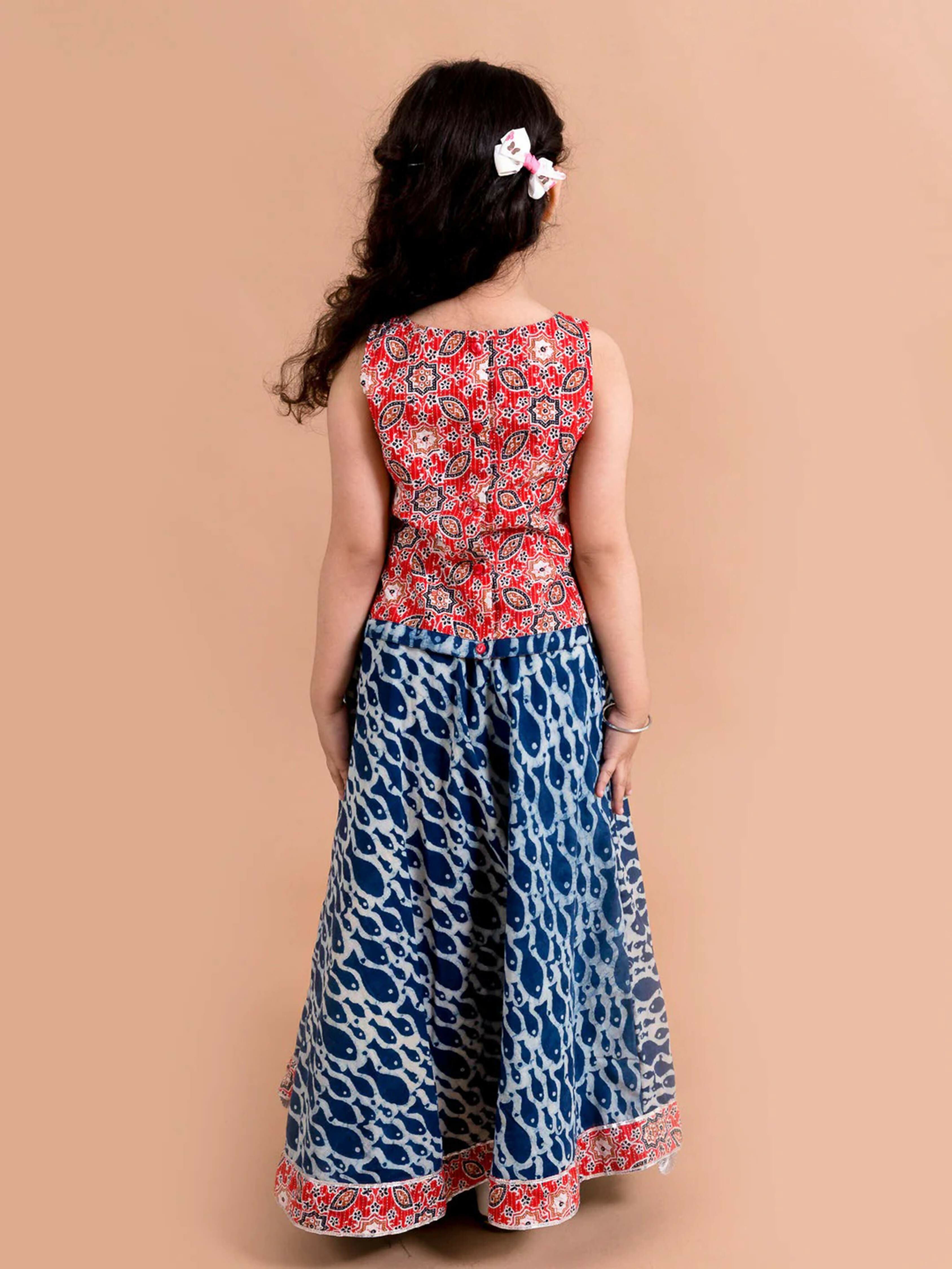 Joban Fashion Girl's Multi Color Lehenga Choli