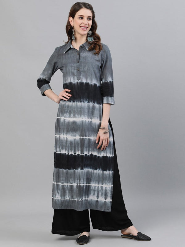 Aks Women Tie & Dye Cotton Kurta - Distacart