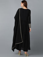Thumbnail for Kalini Yoke Design Empire Sequinned Kurta with Trousers & Dupatta - Distacart