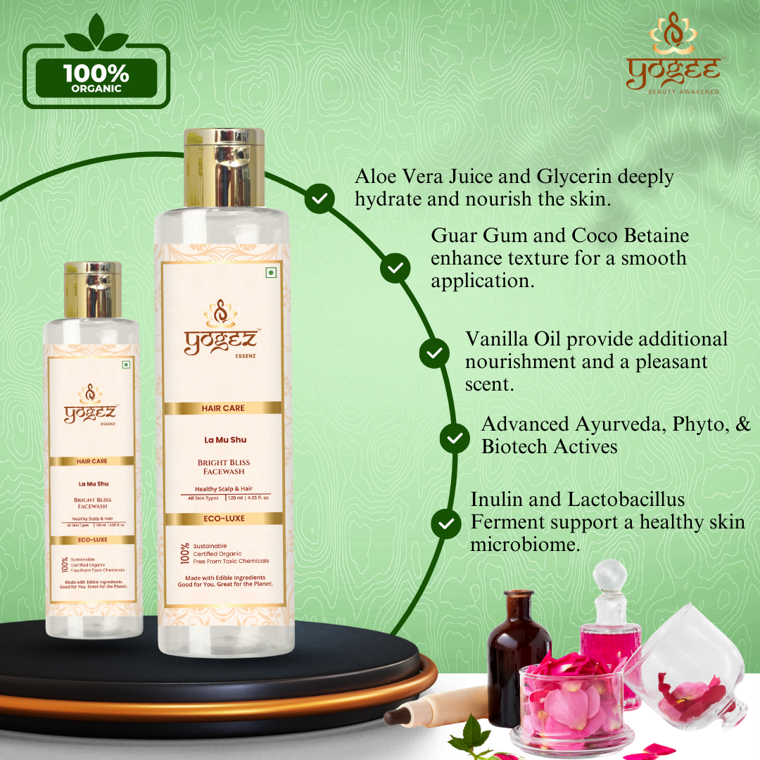 Yogez La Mu Shu Bright Bliss Facewash - Distacart
