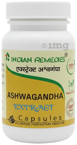 Indian Remedies Extract Of Ashwagandha Capsules - Distacart