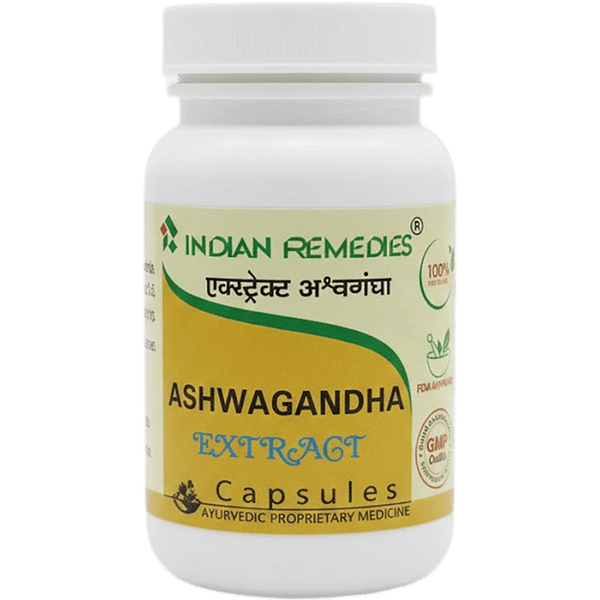 Indian Remedies Extract of Ashwagandha Capsule