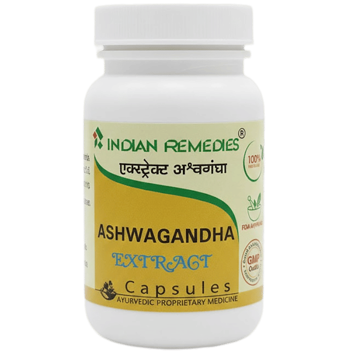 Indian Remedies Extract of Ashwagandha Capsule