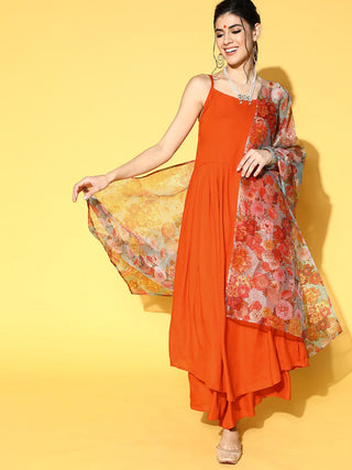 InWeave Orange Strappy Set - Distacart