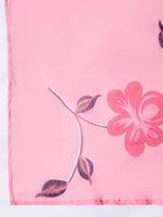 Thumbnail for InWeave White Strappy Kurta Set With Pink Hand Print Dupatta