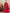 InWeave Fuchsia Strappy W Black Dark Floral Print Or Dupatta Set