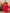 InWeave Red Strappy W Black Orange Floral Print Or Dupatta Set