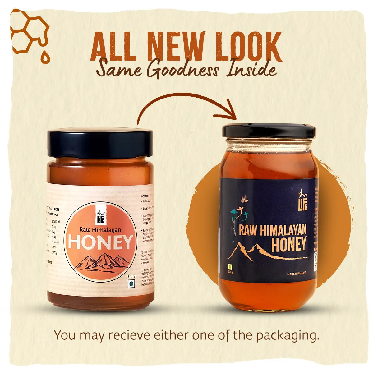 Isha Life Raw Himalayan Honey - Pure Wild Himalayan Honey | Sourced from Jammu, Reasi, Doda and Udhampur - Distacart