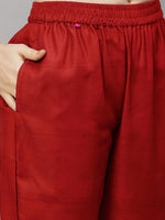 Thumbnail for Kalini Leheriya Printed Regular Thread Work Kurta With Trousers & Dupatta - Distacart