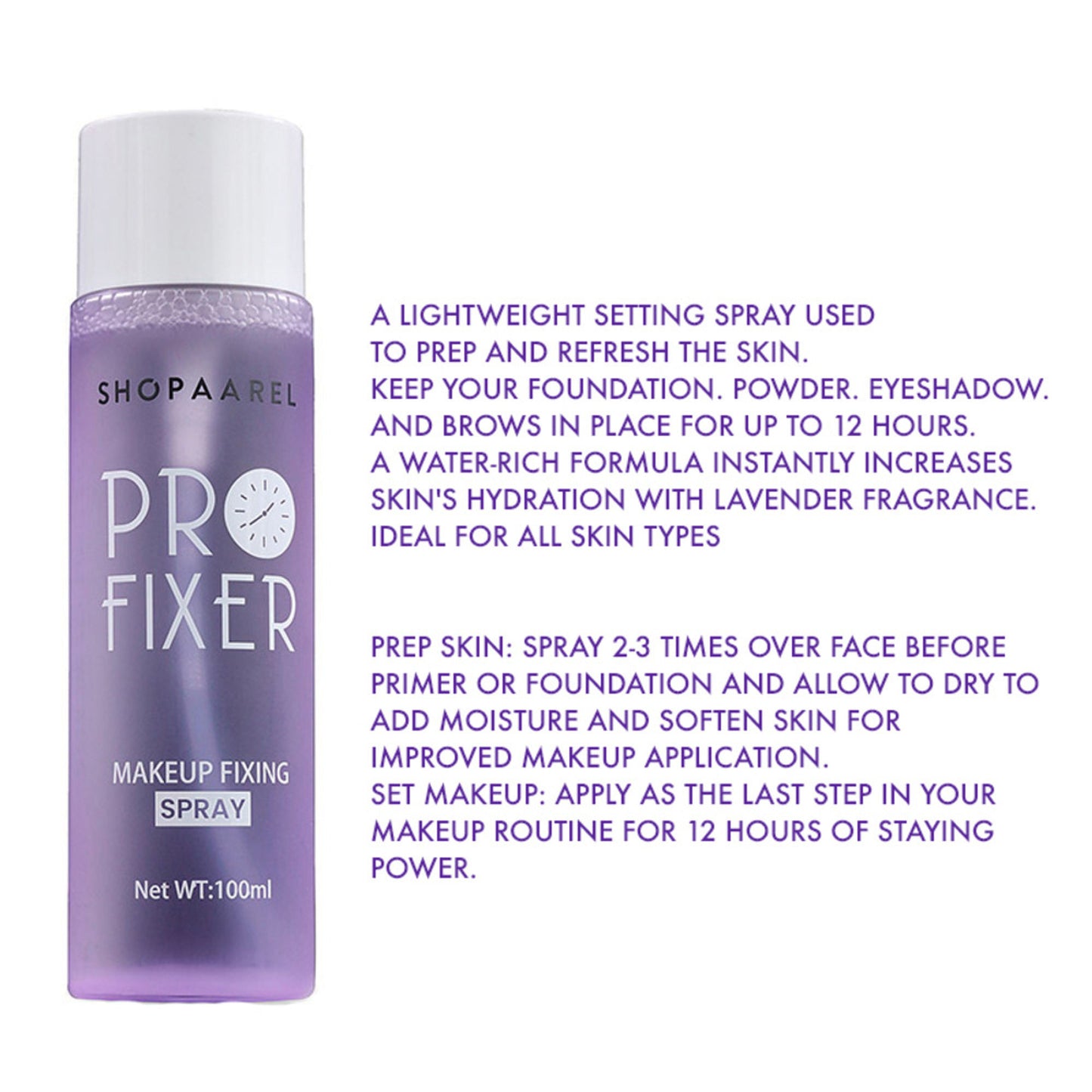 Shopaarel Pro Fixer Makeup Fixing Spray - Distacart