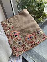 Thumbnail for Teeya Creation New Trendy Party Wear Soft Silk Saree-Brown - Dista