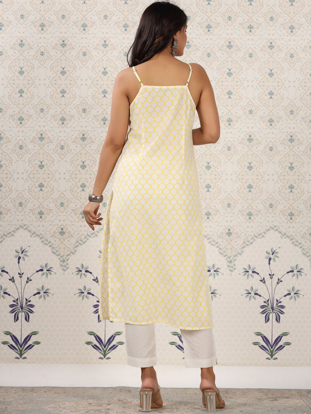 Ode by House of Pataudi Geometric Printed Pure Cotton Kurta - Distacart
