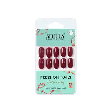 shills professional reusable press on nails oval spn517