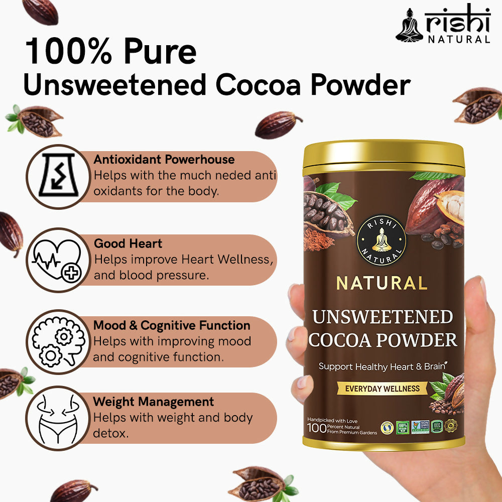 Copy of UNSWEETENED COCOA POWDER BENEFITS IMAGE