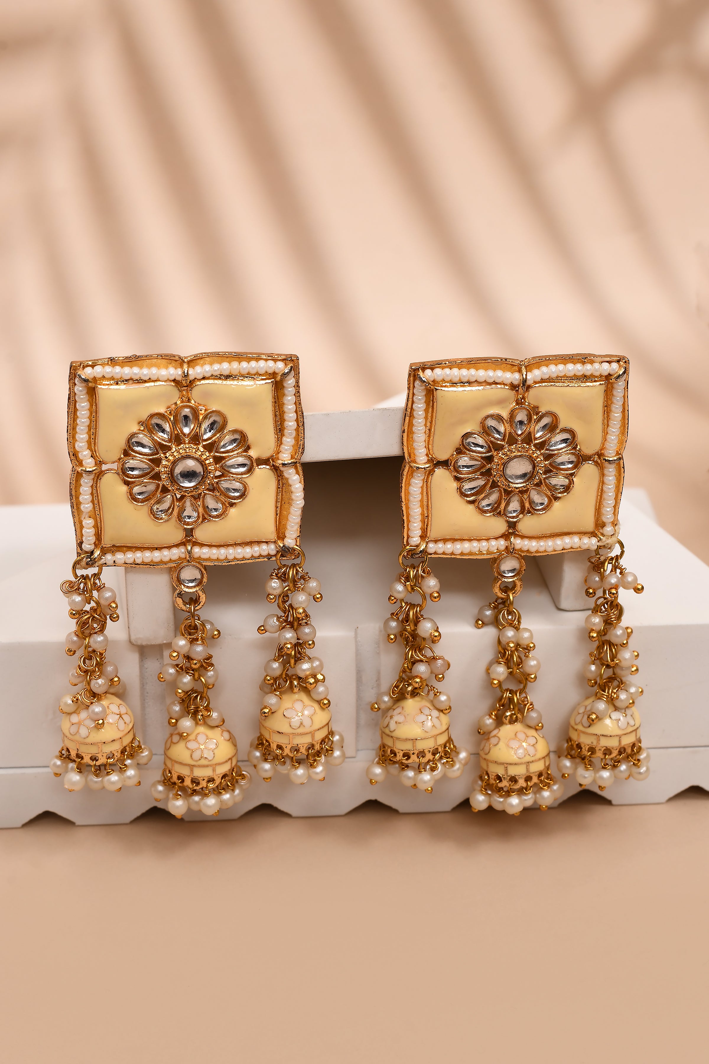 New Stylish Meenakari Blue Jhumki Earring for Womens by House of Ree - Distacart