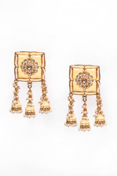 New Stylish Meenakari Blue Jhumki Earring for Womens by House of Ree - Distacart